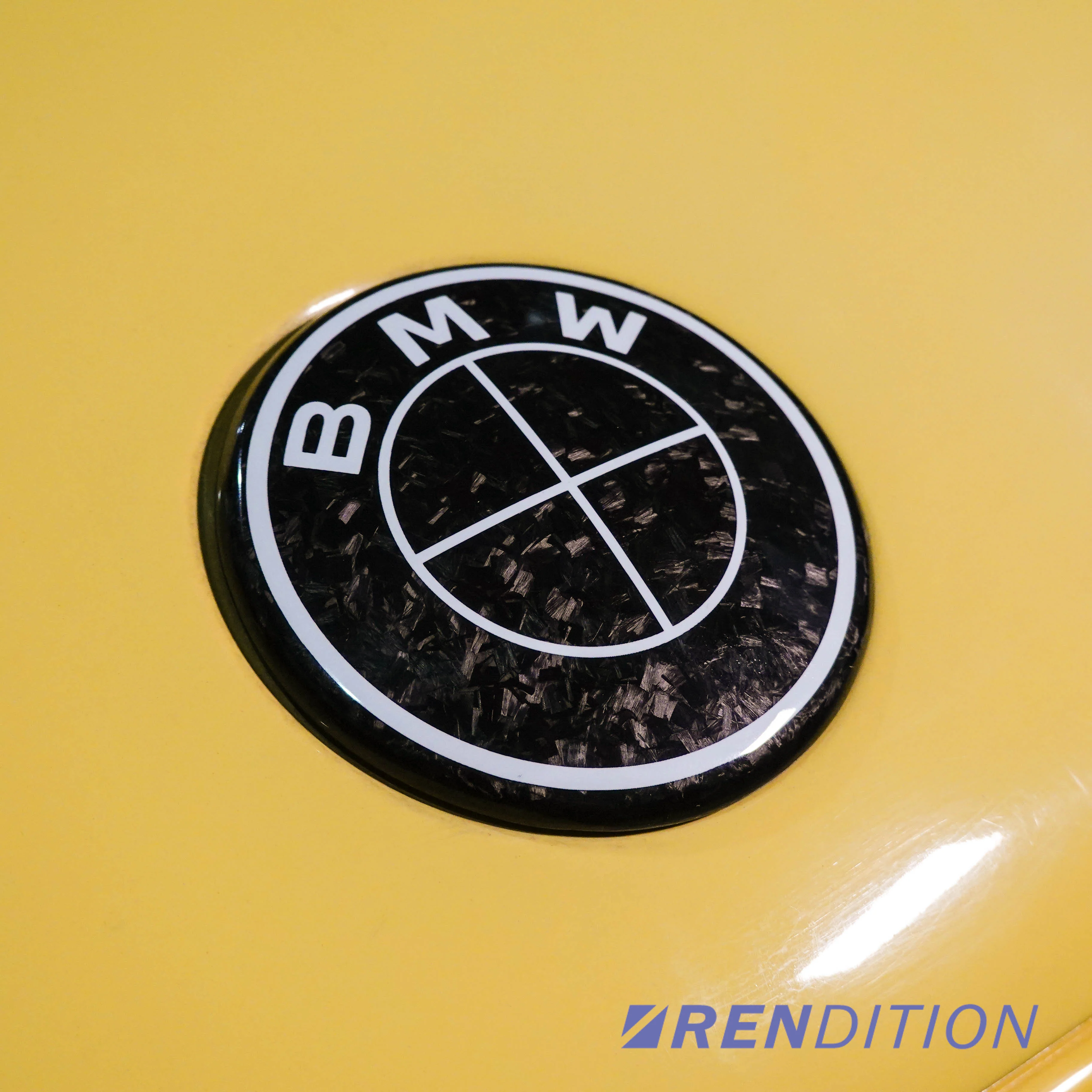 BMW Carbon Fiber Emblem Overlay Cover / Roundel - Image 4