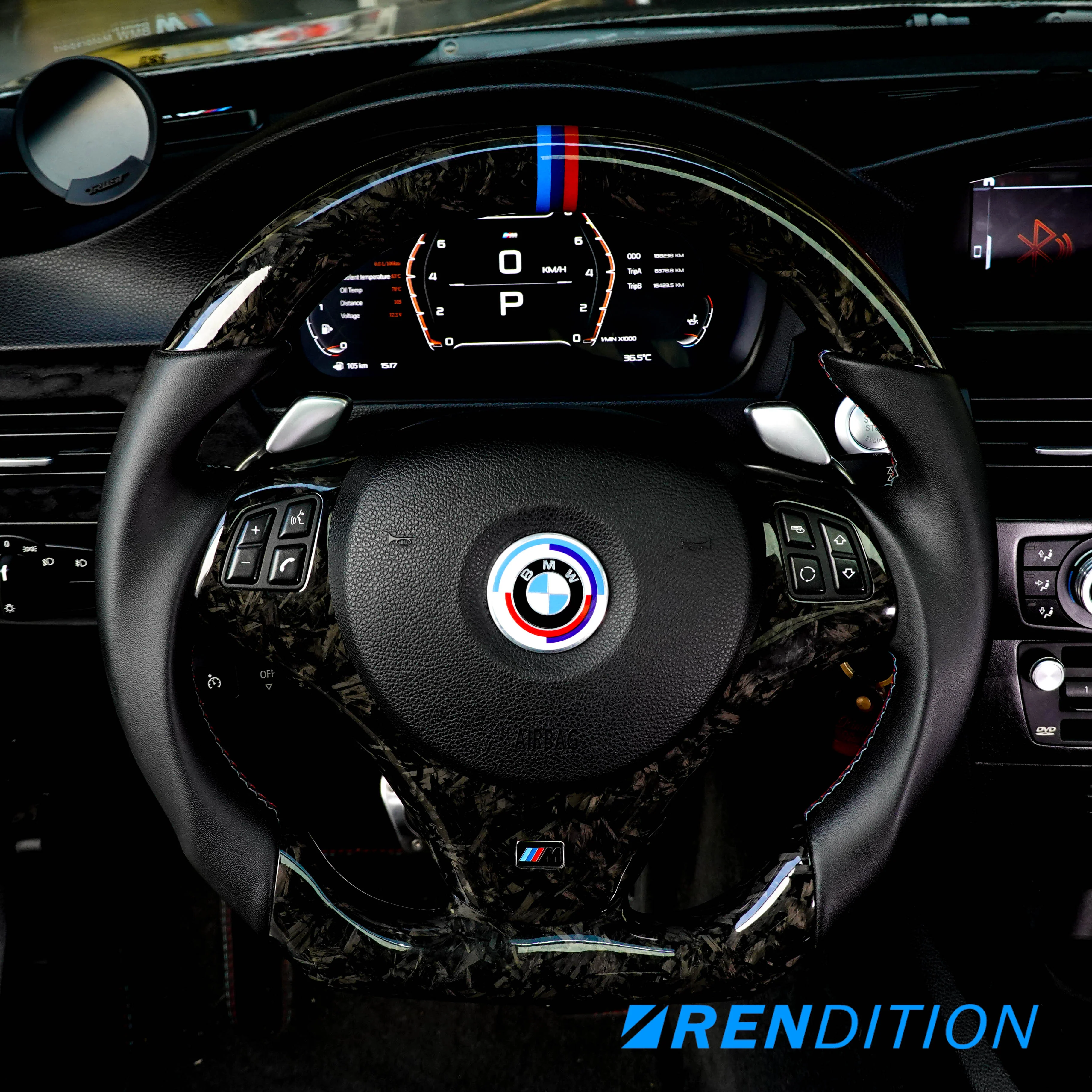 BMW Carbon Fiber Steering Wheel - Image 2