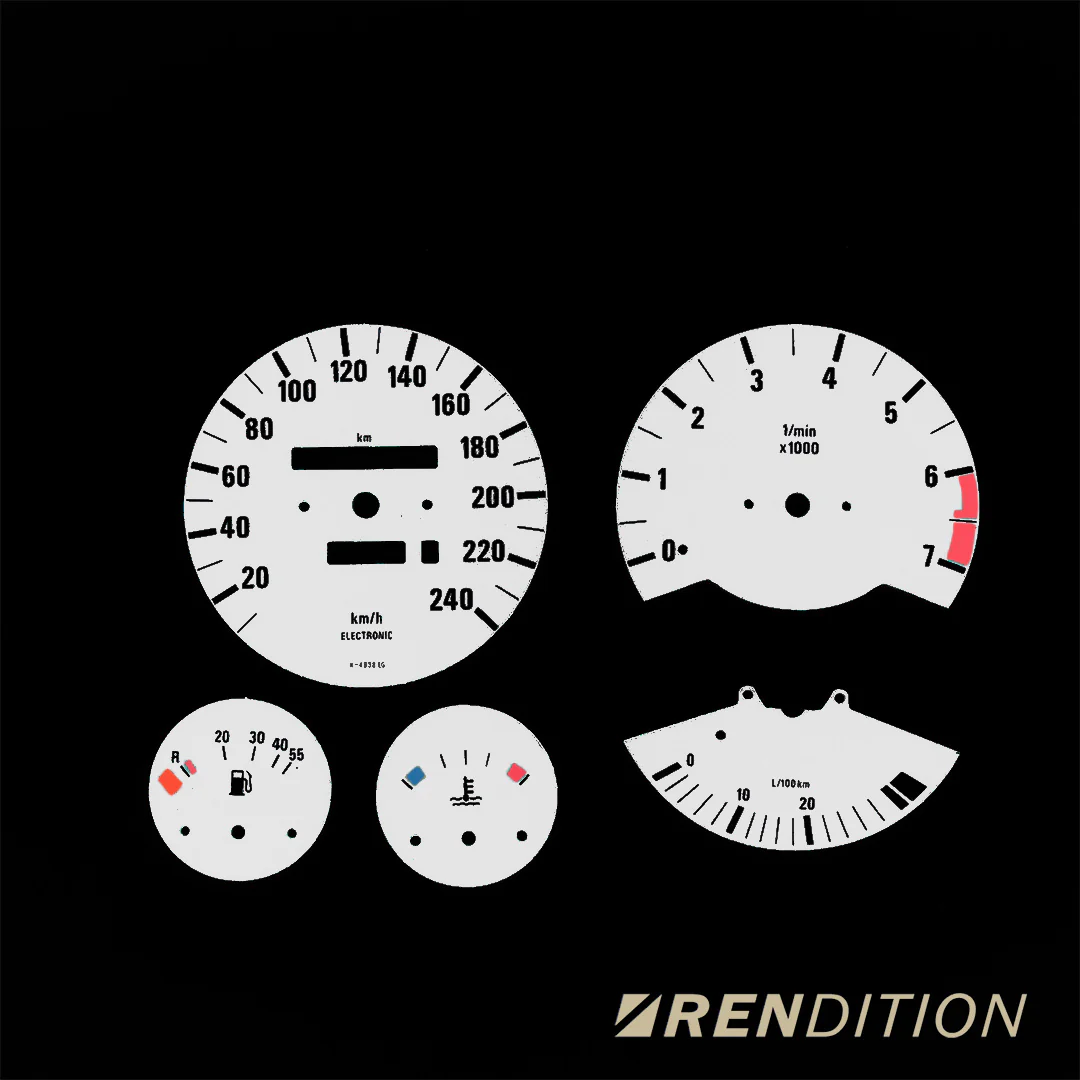 BMW E30 GAUGE FACE / GAUGE OVERLAY FOR M3 - Image 6