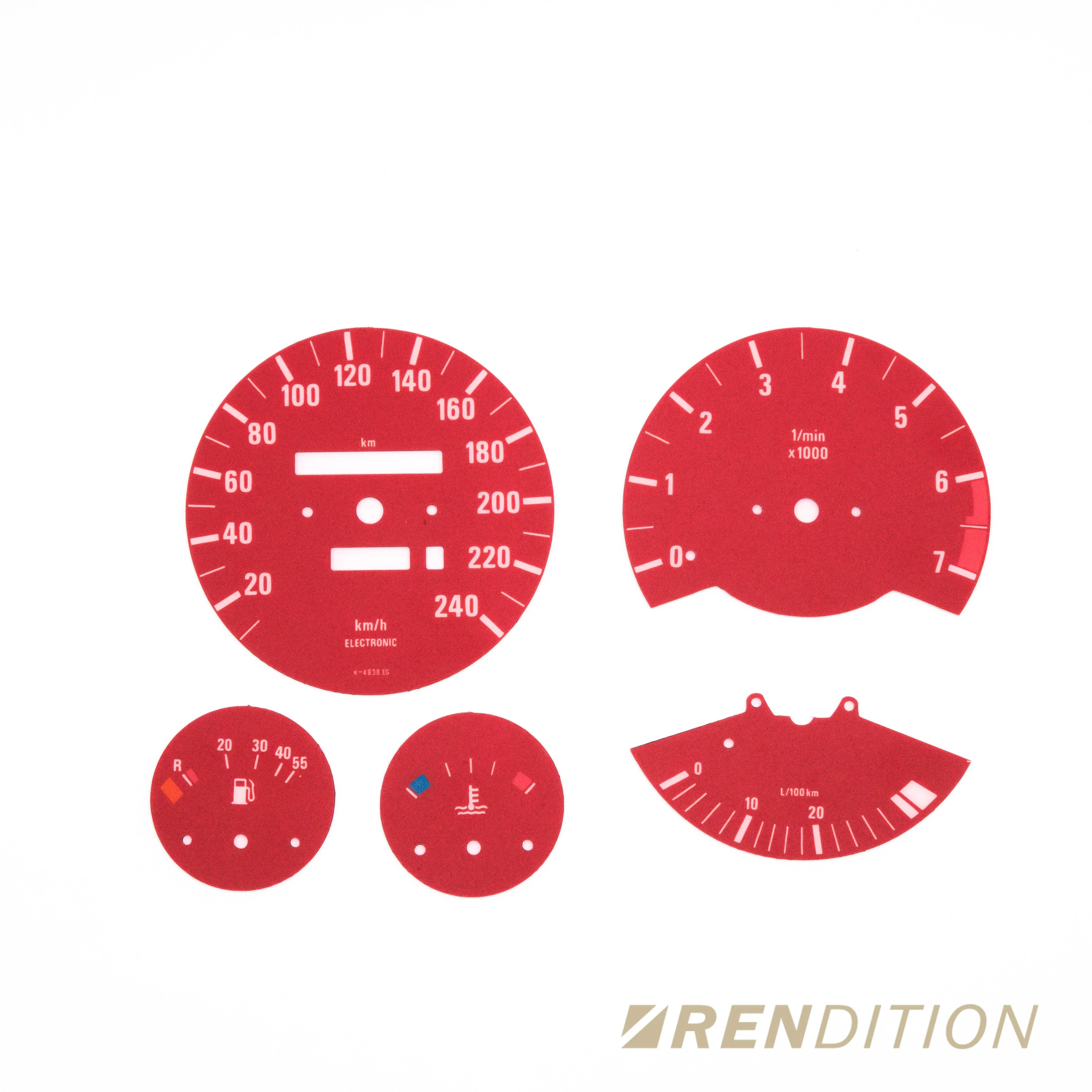 BMW E30 GAUGE FACE / GAUGE OVERLAY FOR M3 - Image 9
