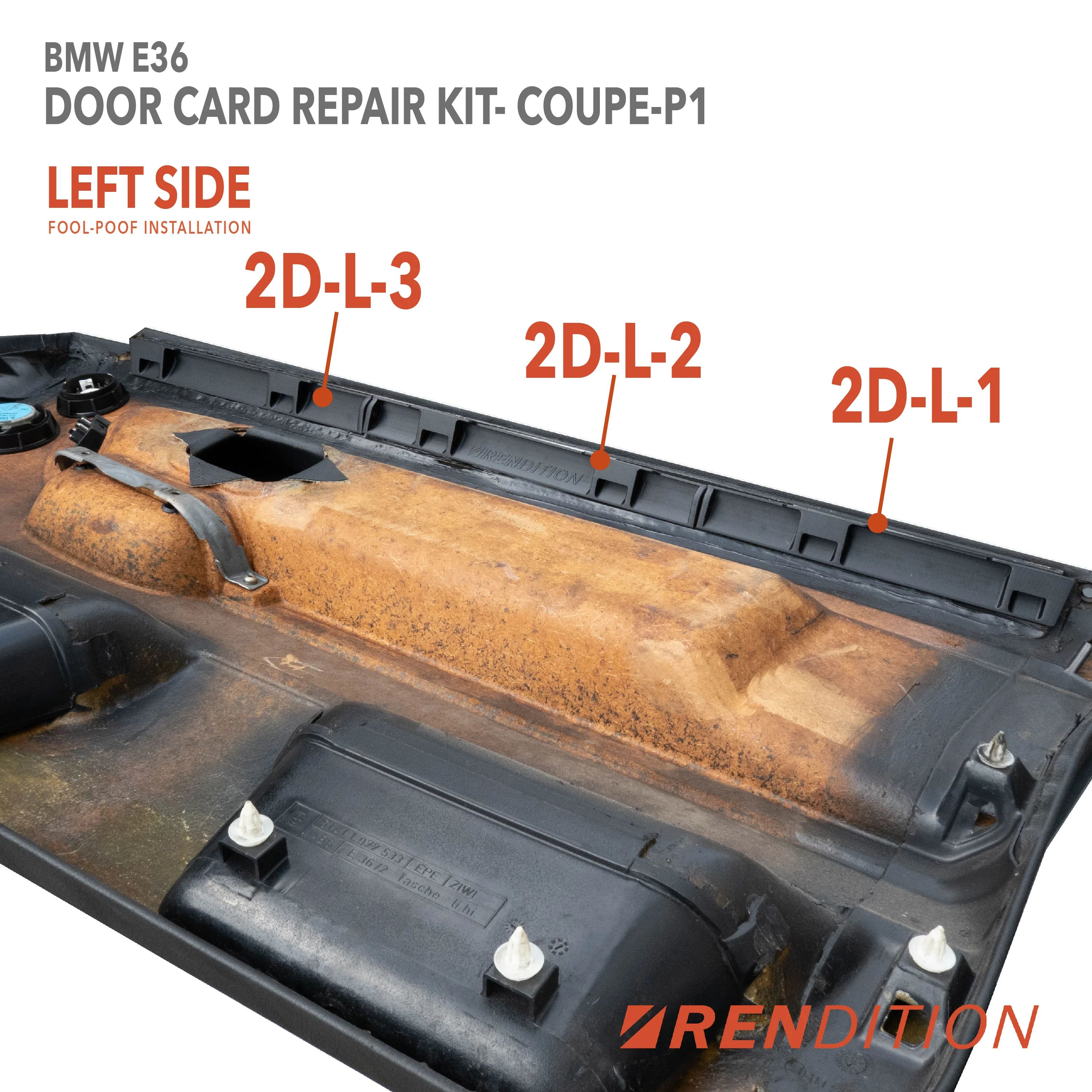 BMW E36 Door Card Tab Repair Kit | Fits Coupe, Sedan, Touring, Convertible - Image 6