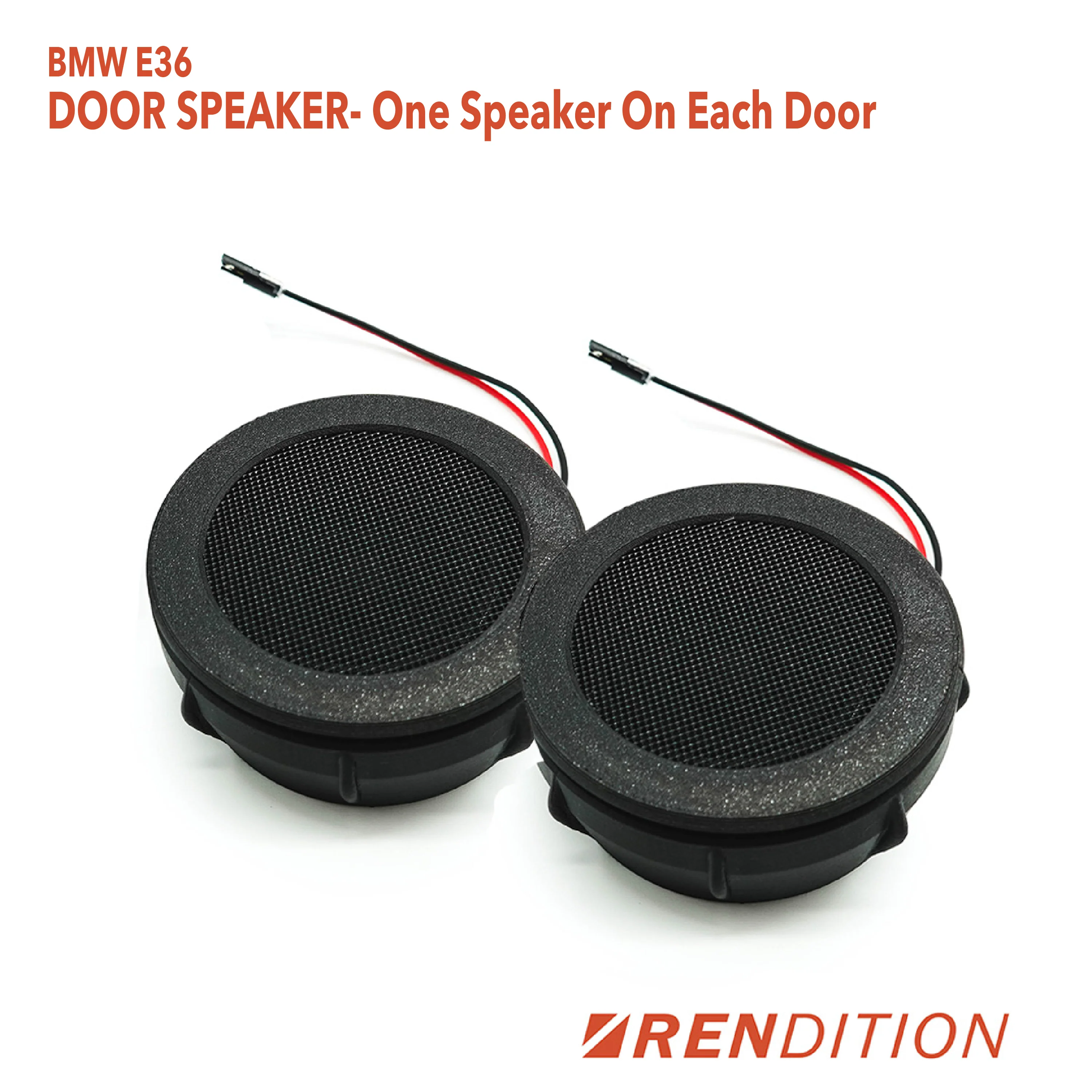BMW E36 Door Tweeter & Speaker Grille Upgrade Kit – HiFi Full-Range Replacement - Image 5