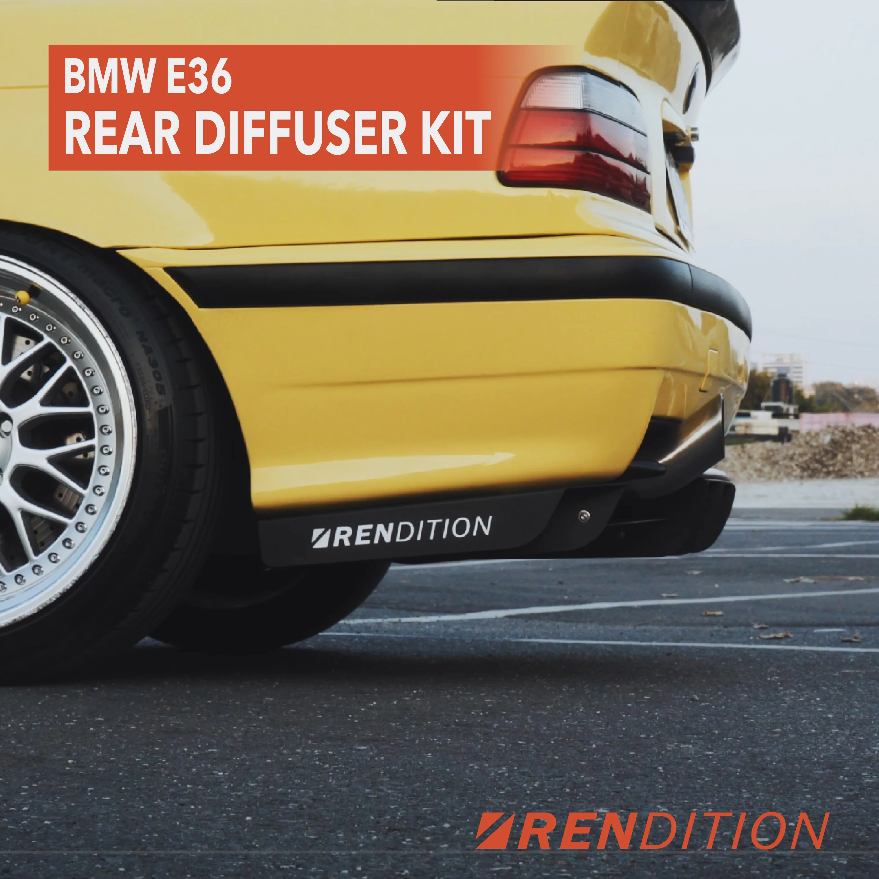 BMW E36 REAR DIFFUSER KIT V5 - Image 4