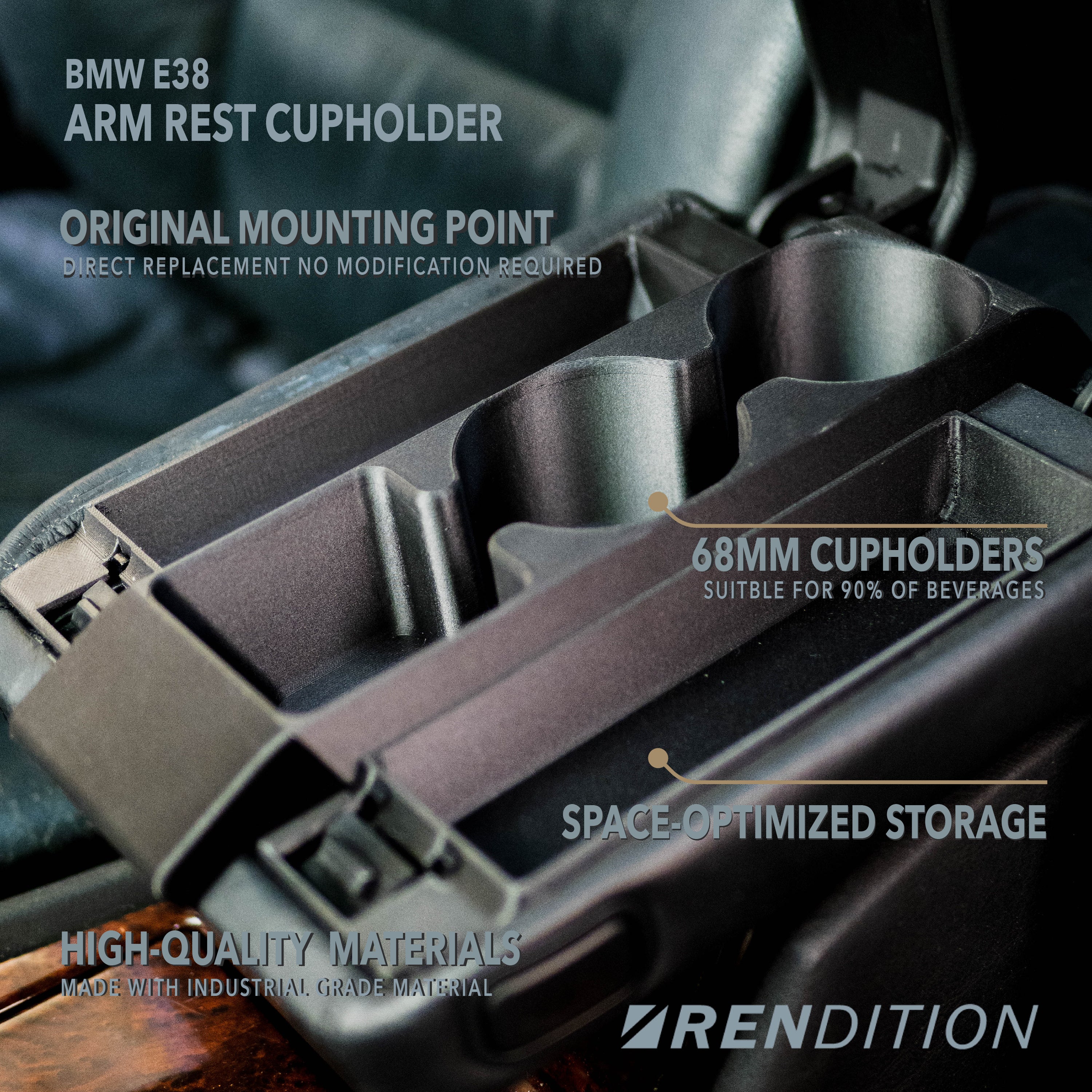 BMW E38 ARMREST CUPHOLDER - Image 2