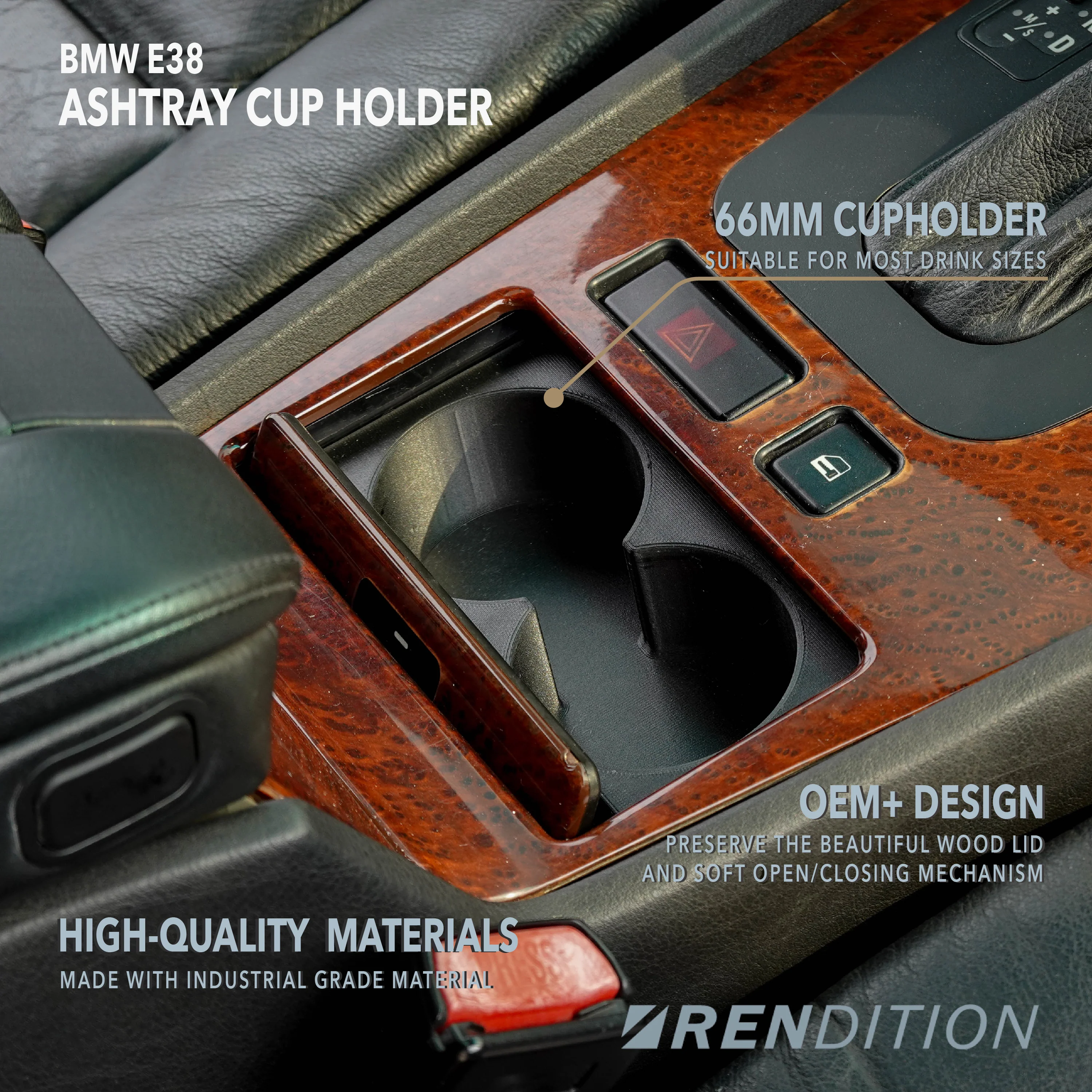 BMW E38 ASHTRAY CUP HOLDER - Image 2