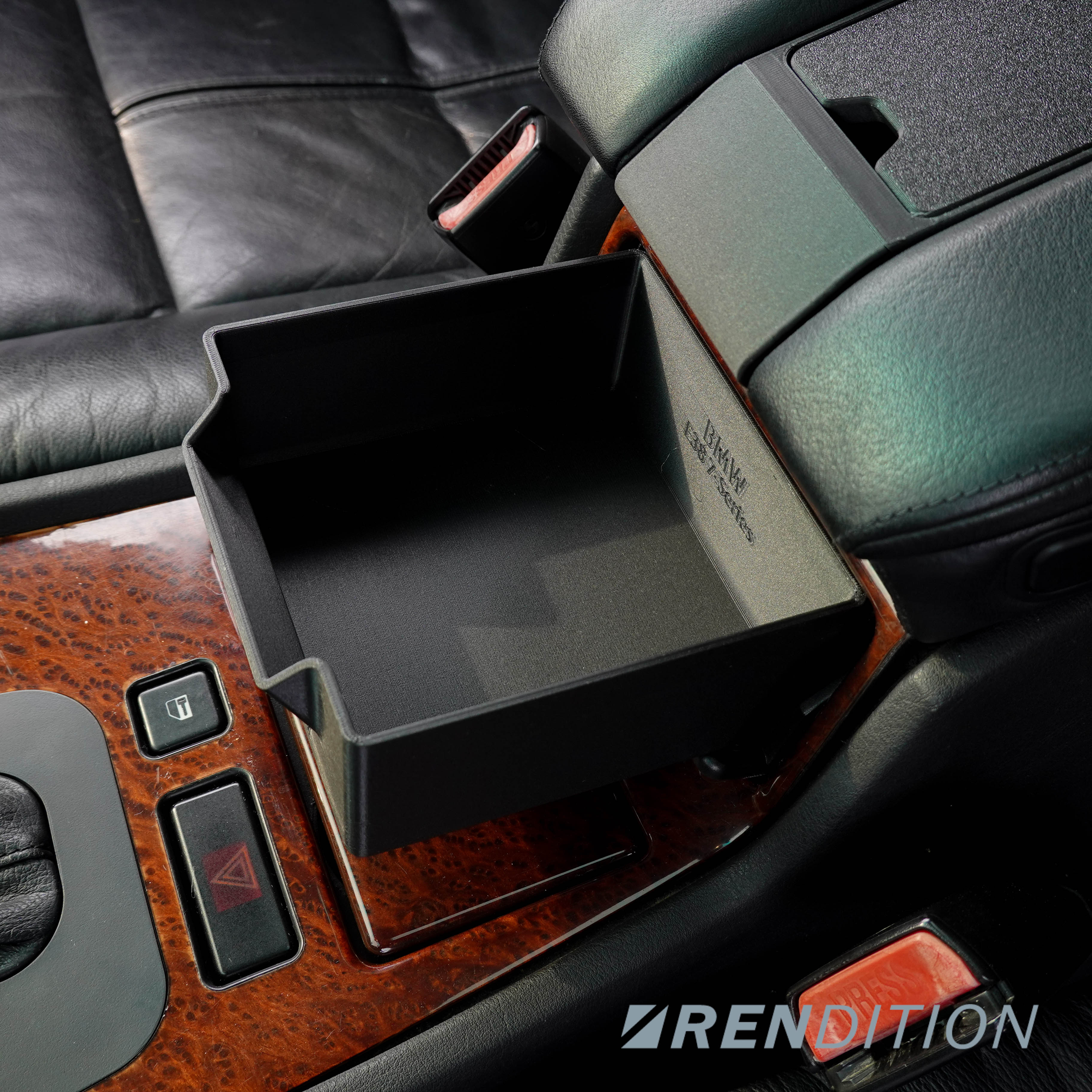BMW E38 CENTER CONSOLE STORAGE DRAWER - Image 3