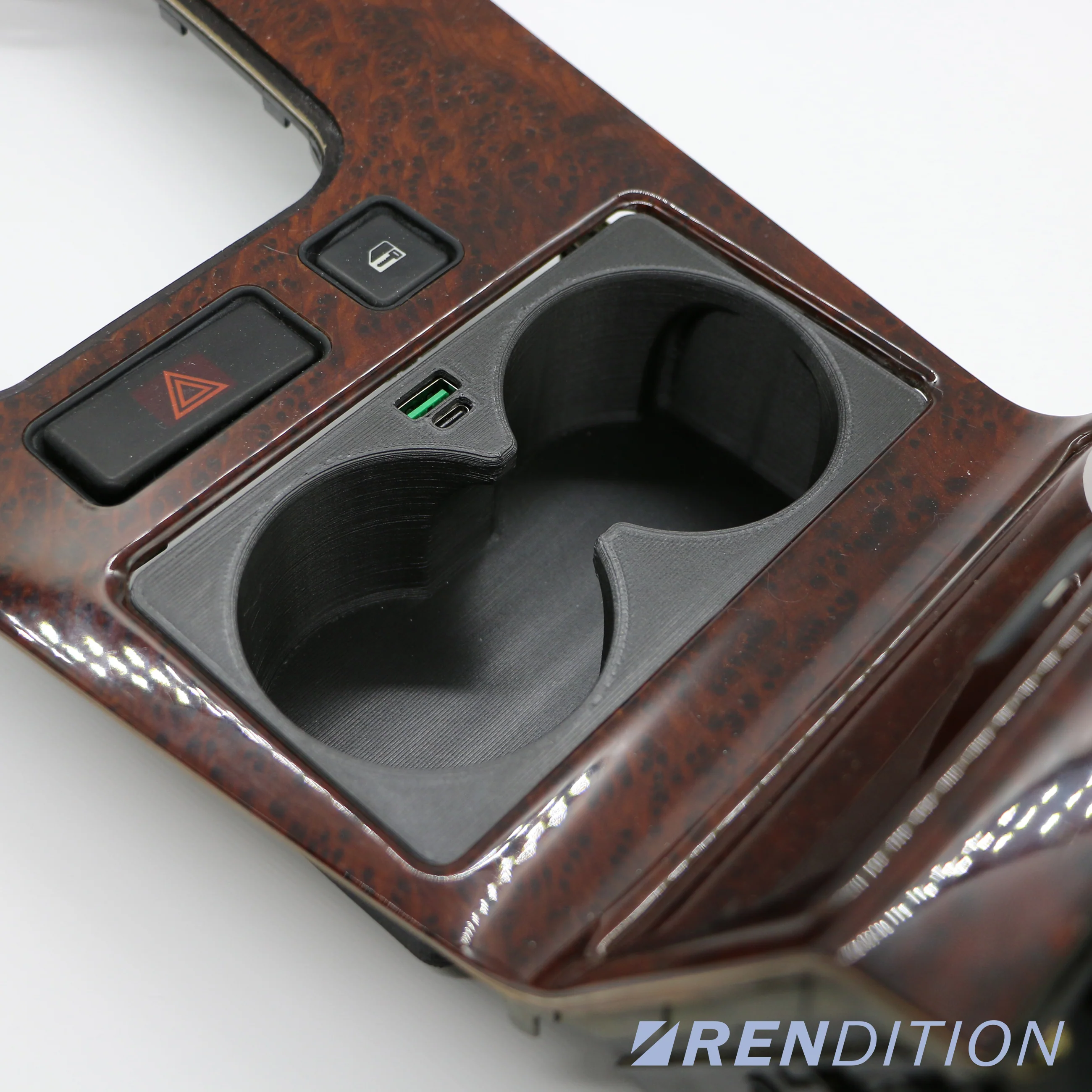 BMW E38 FRONT CUP HOLDER & USB CHARGER - Image 7
