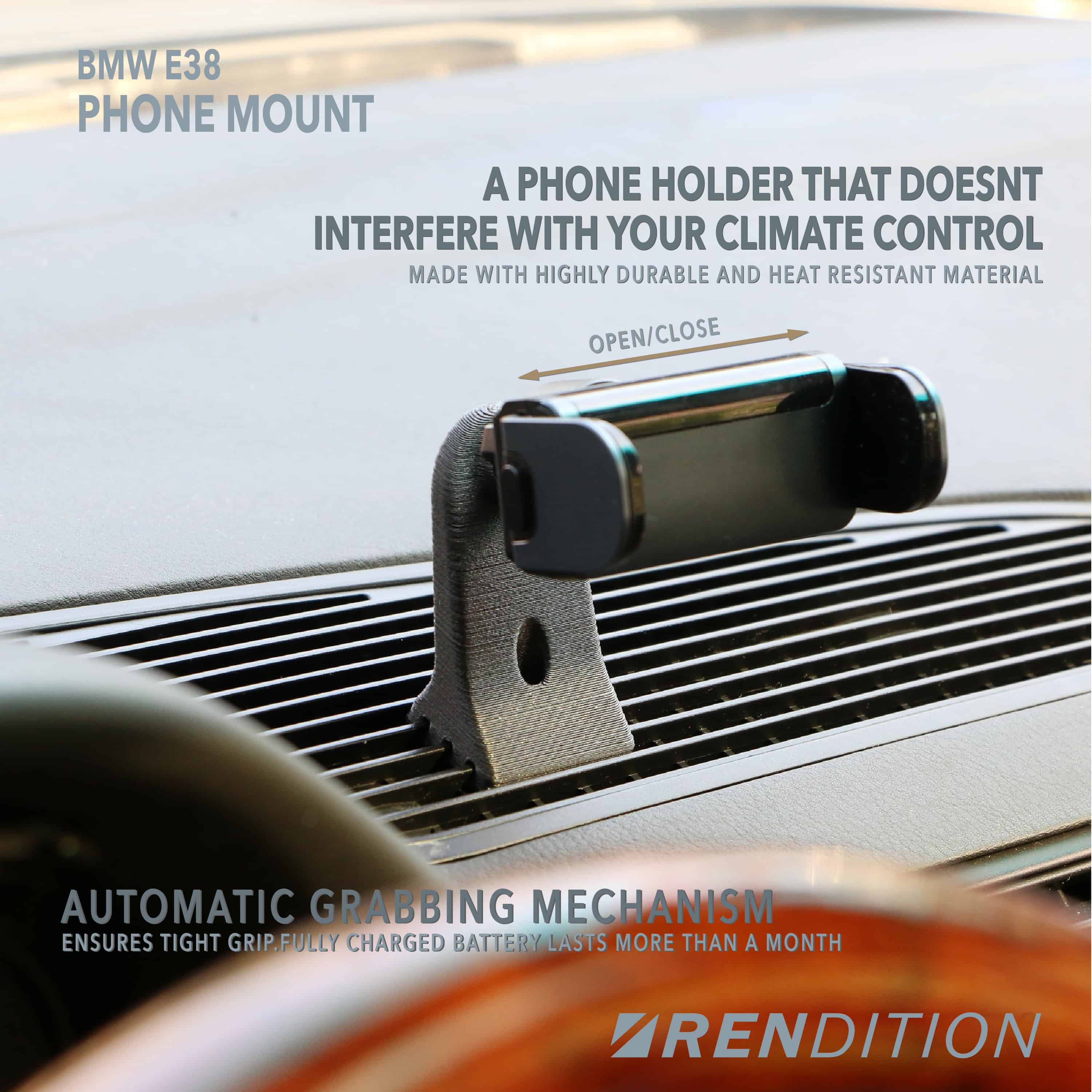 BMW E38 Phone Mount - Image 2