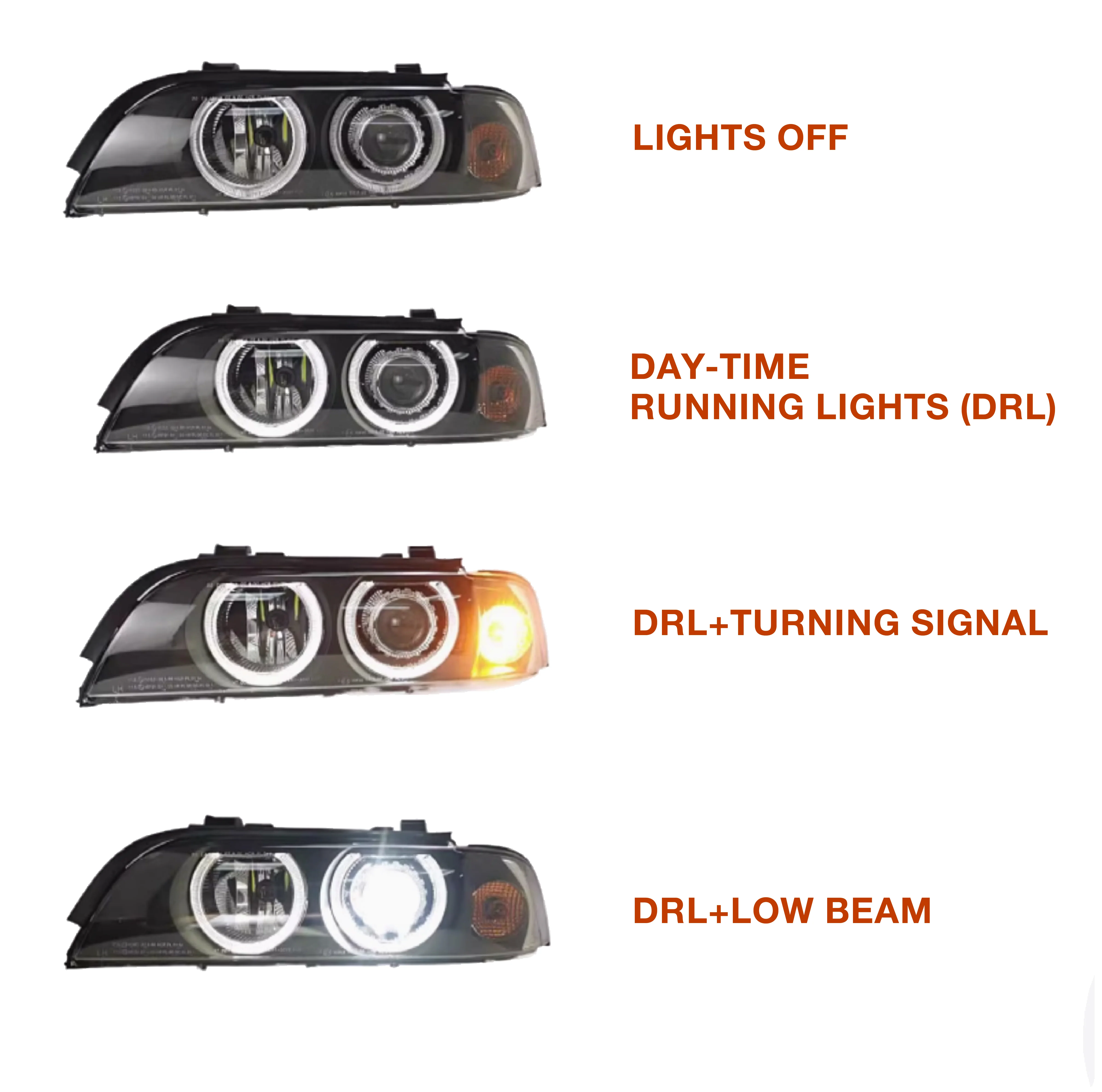 BMW E39 LED Projector Headlights - Image 6