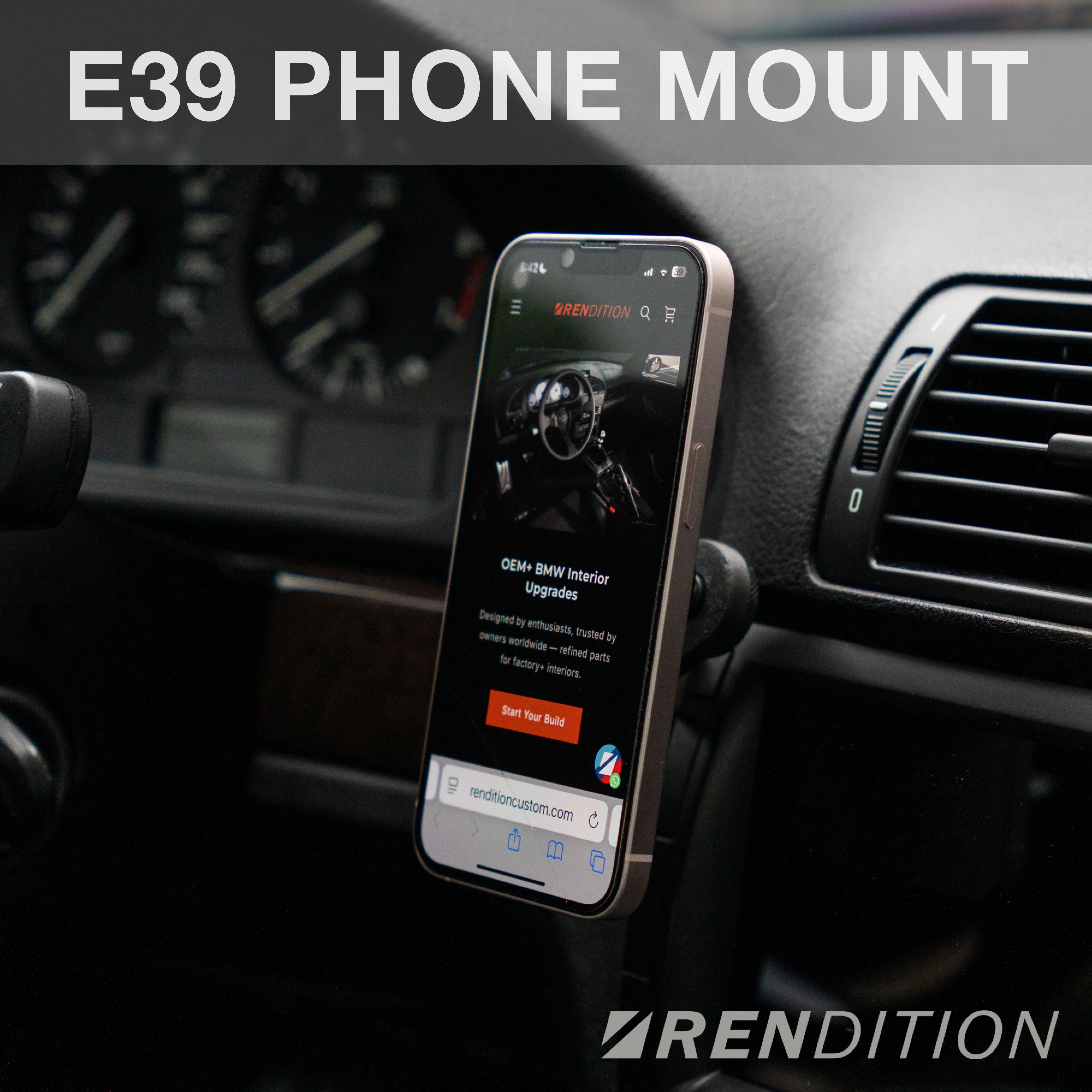 BMW E39 Phone Mount V3