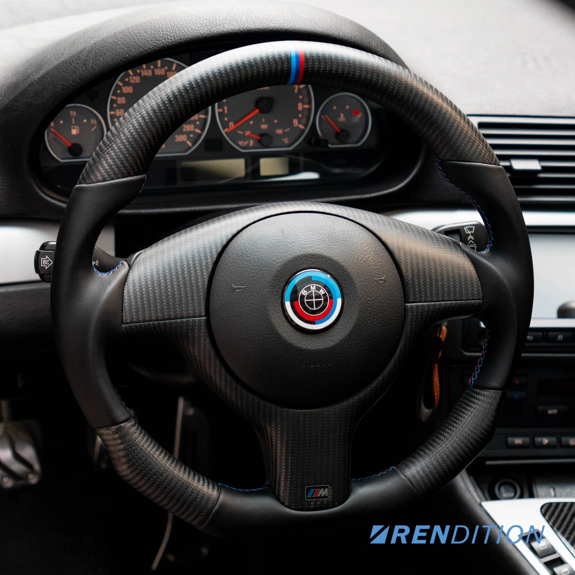 BMW E46 Custom Carbon Steering Wheel – Nappa, Alcantara, Forged or Twill Carbon - Image 7