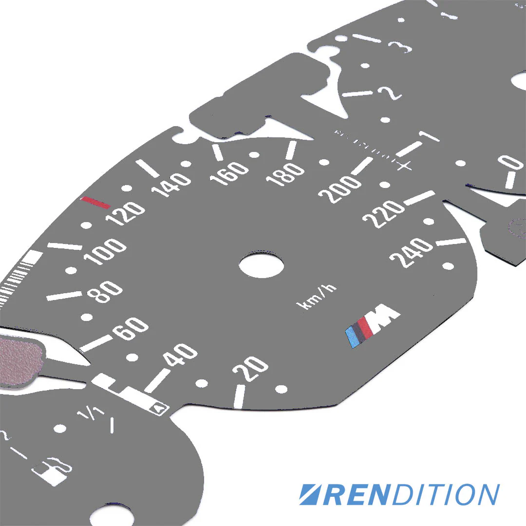 BMW E46 Gauge Face Overlay - Image 14