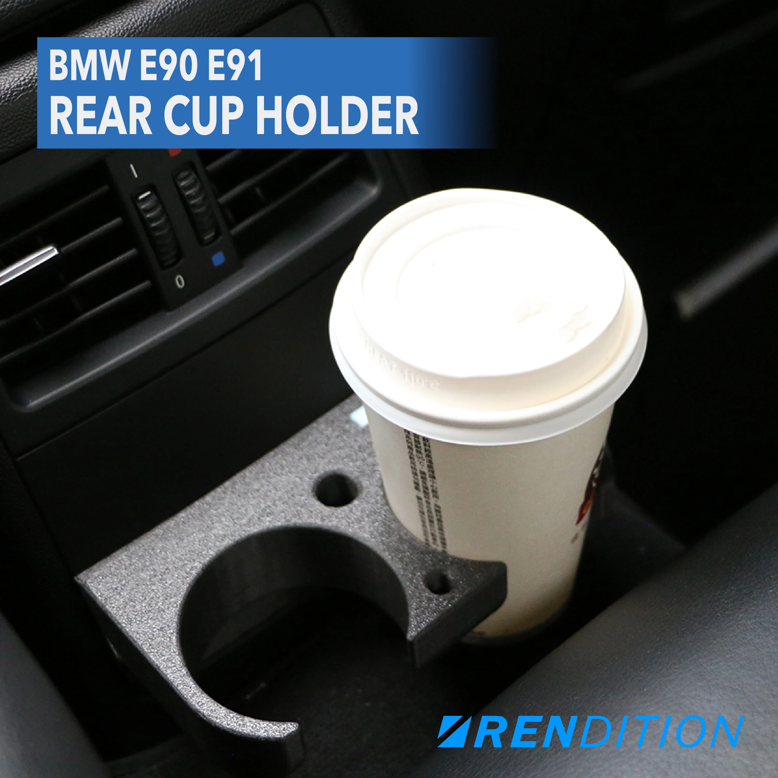 BMW E90 E91 REAR CUP HOLDER V2 - Image 12