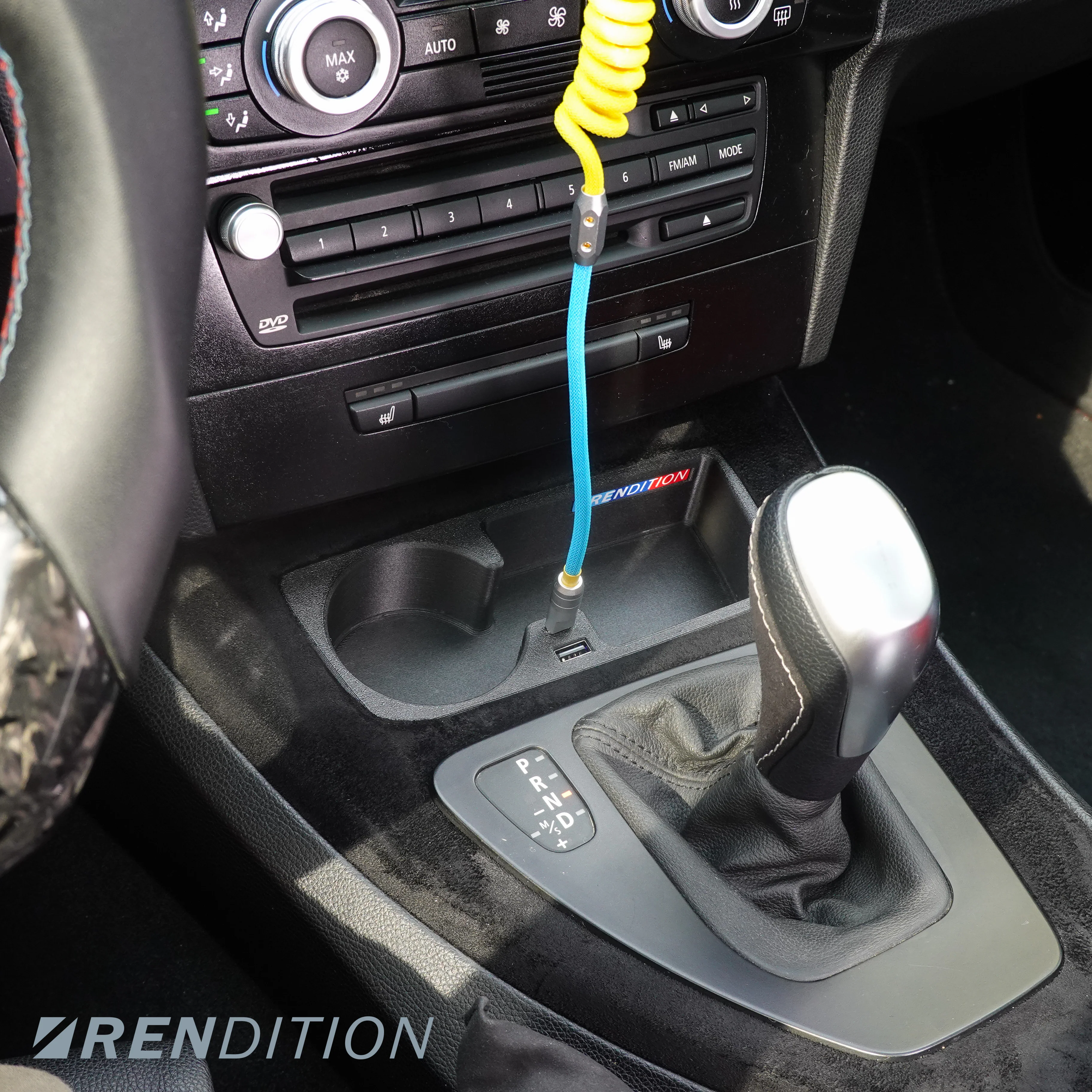 BMW E9X FRONT CUPHOLDER + USB (E90 E91 E92 E93) - Image 6