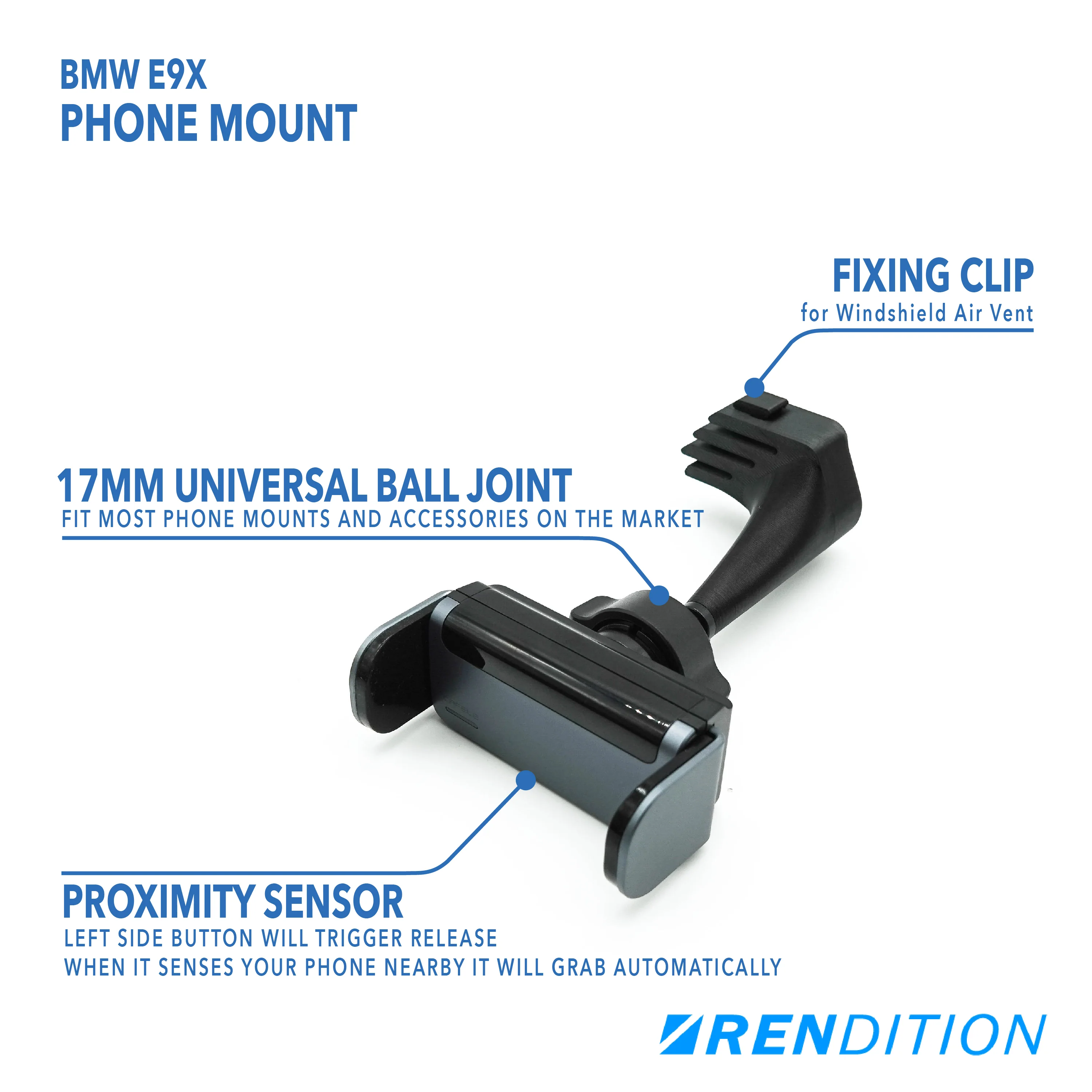 BMW E9X Phone Mount - Image 3