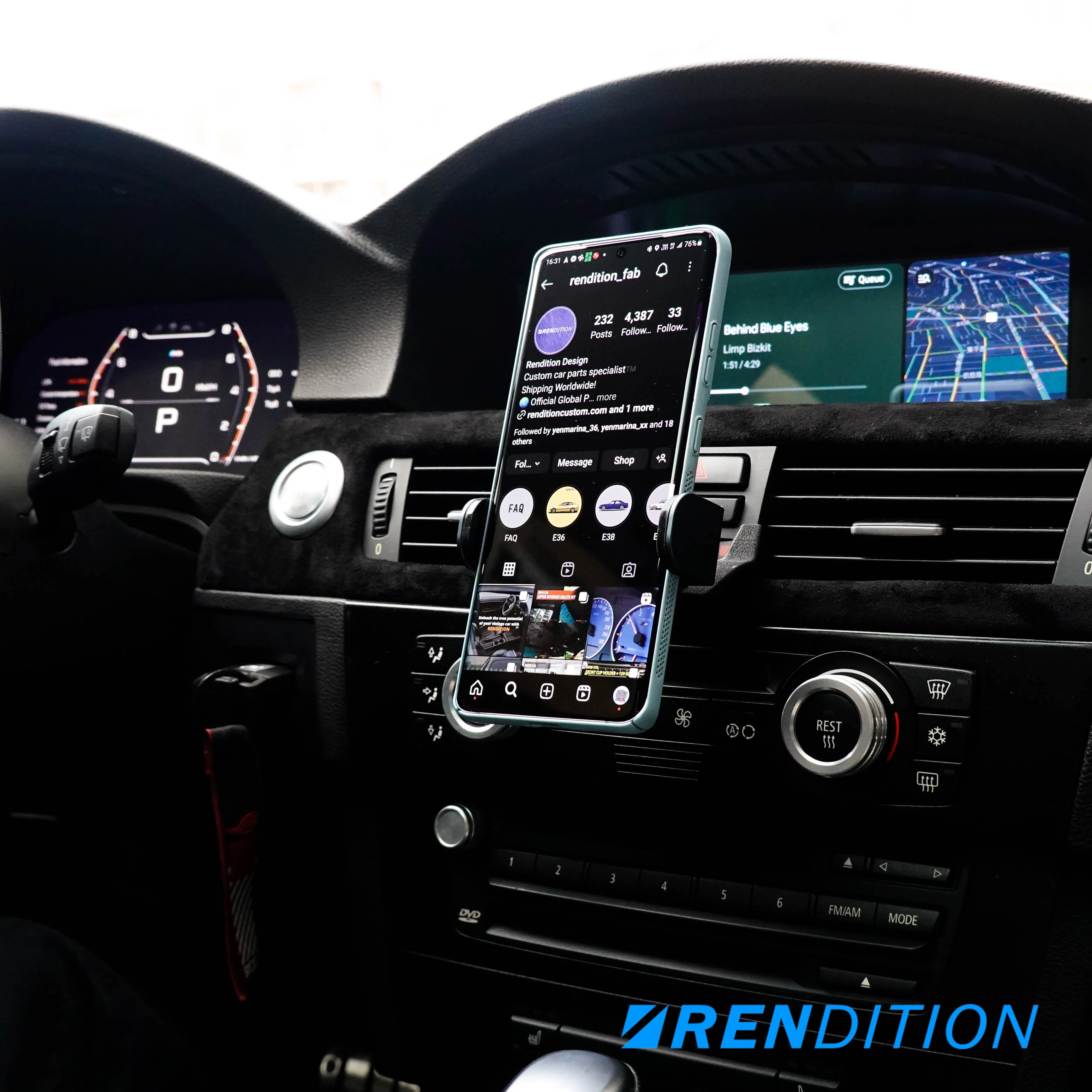 BMW E9X Phone Mount - Image 5