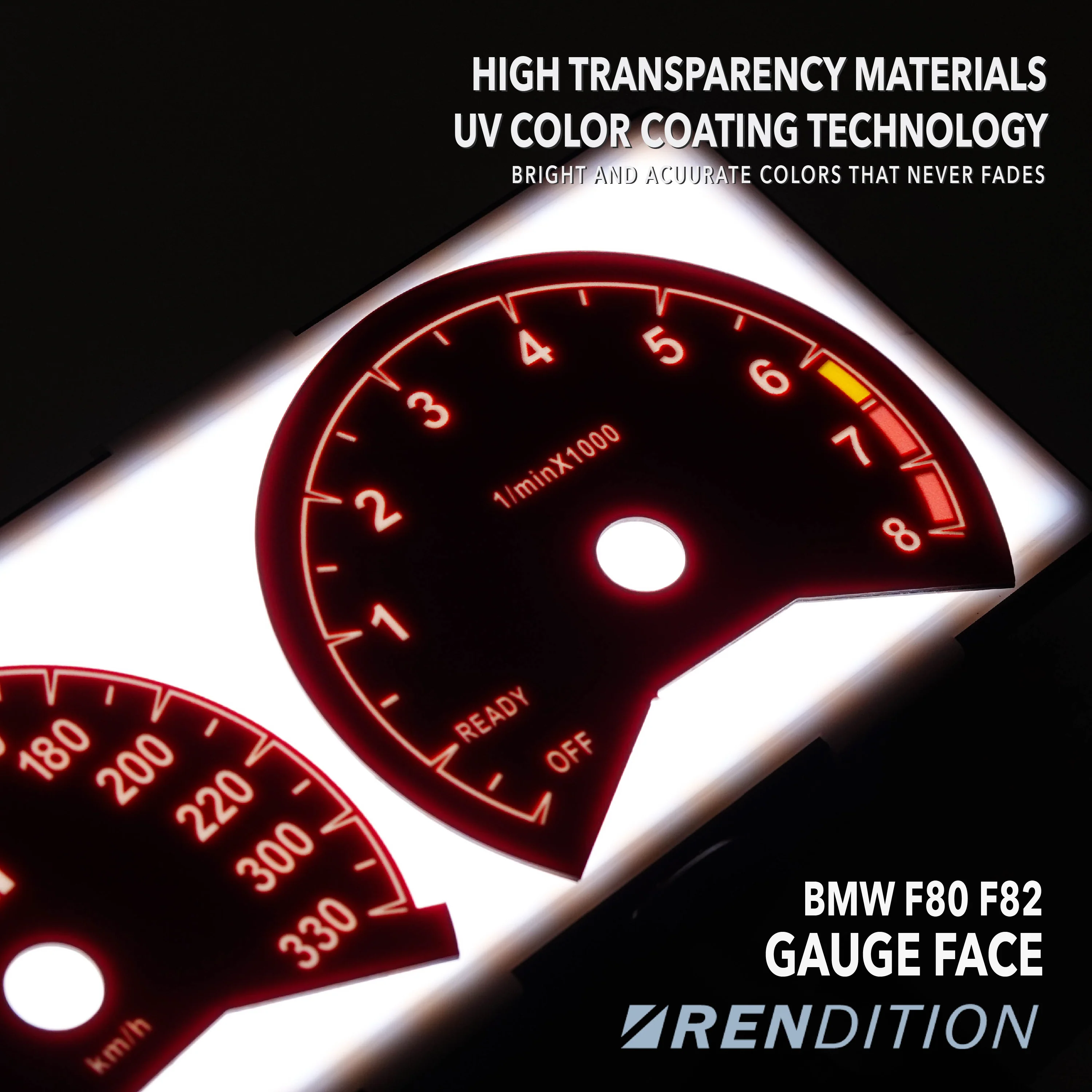 BMW F80/F82 Custom Gauge Face Overlay - Image 6