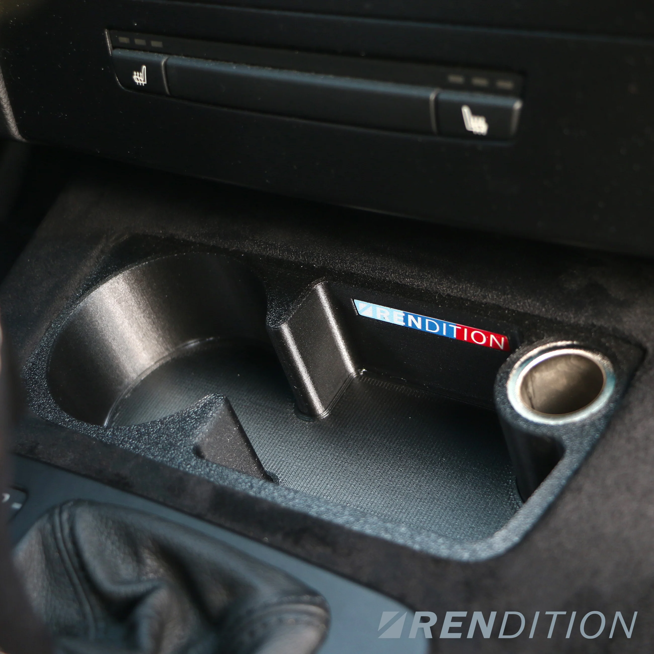 BMW E9X FRONT CUPHOLDER + 12V SOCKET - Image 4