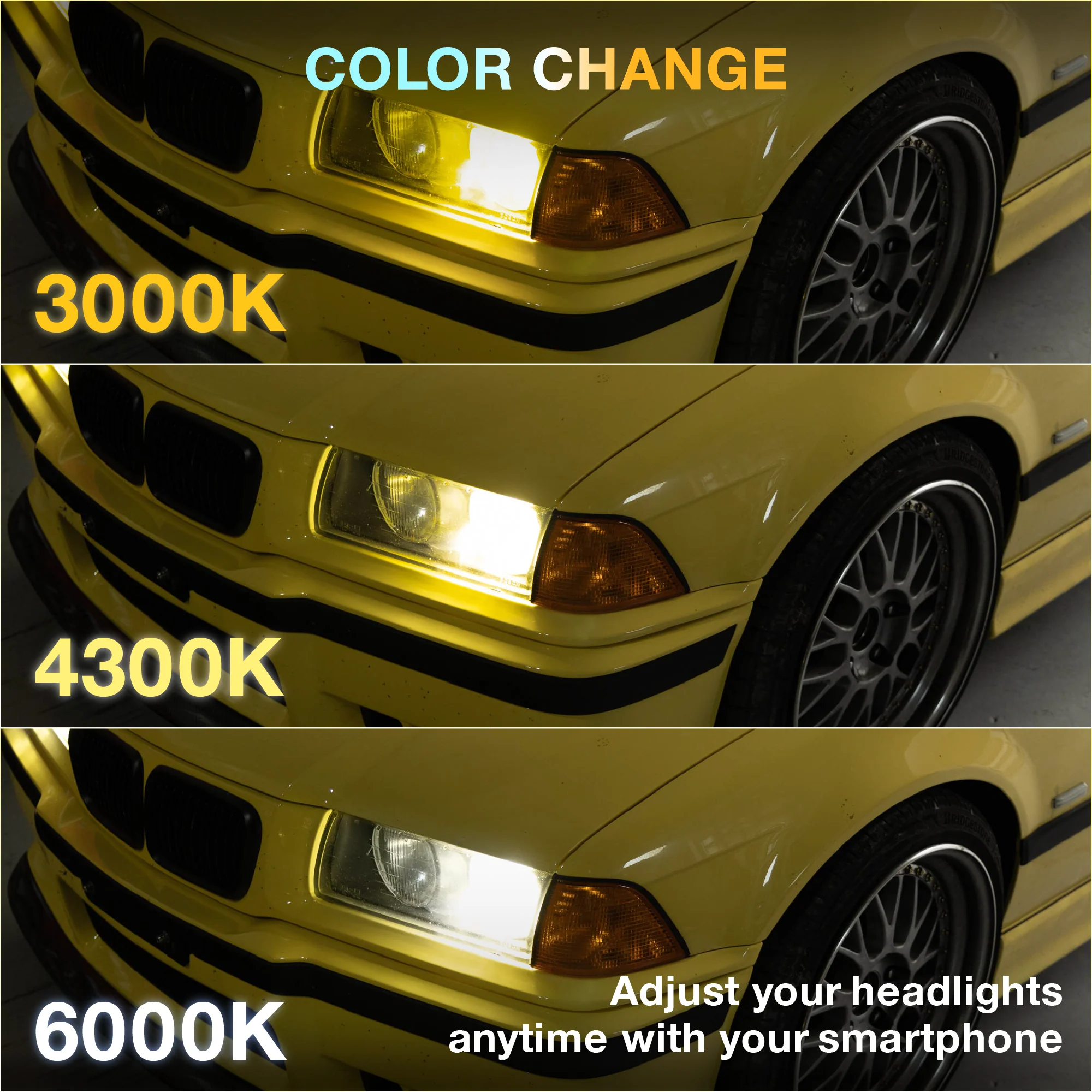 LumaForge App-Controlled LED Headlight Bulbs (H1 / H4 / H7) - Image 3